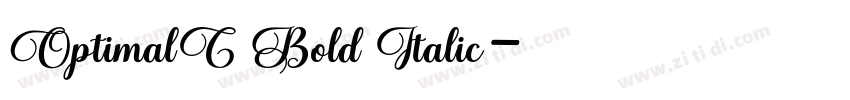 OptimalC Bold Italic字体转换